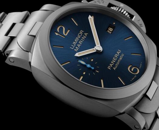 Two Brand-New Panerai Luminor Marina Replica Watches With Blue Dials