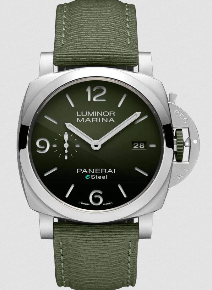 Swiss fake watches are matched with green dials and green straps.