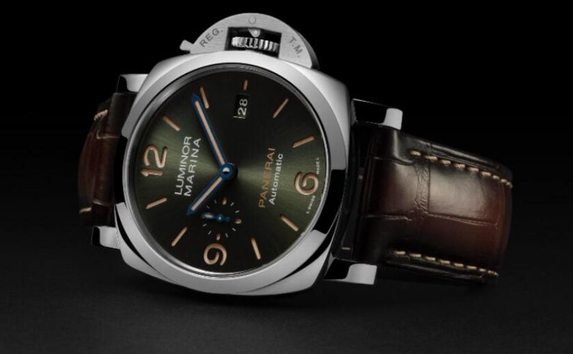 New Swiss Panerai Luminor Marina Fake Watches Feature Green Dials