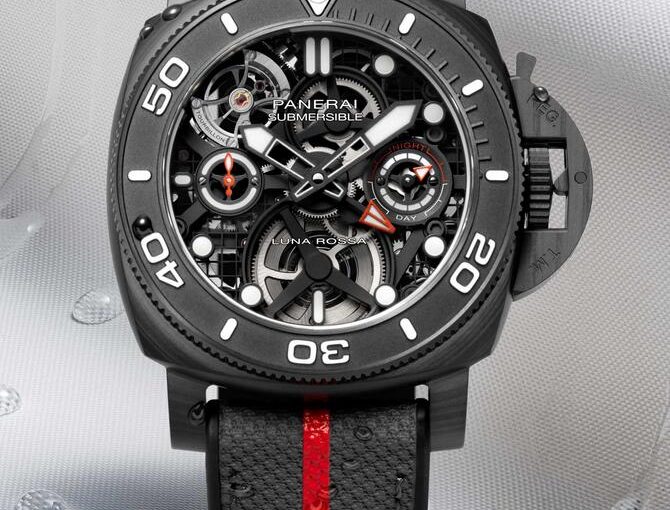 New Release: Perfect Swiss Panerai Submersible Tourbillon GMT Luna Rossa Experience Edition PAM01405 Replica Watches UK